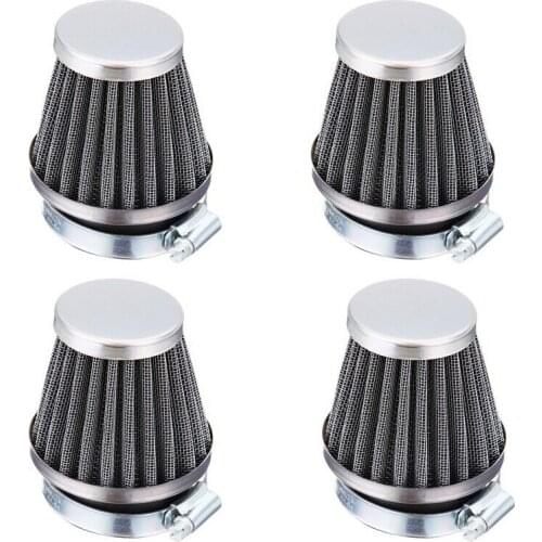 4x 54mm Chrome Universal Motorcycle Pod Air Filters Case For HONDA Case For KAWASAKI Case For SUZUKI Case For YAMAHA