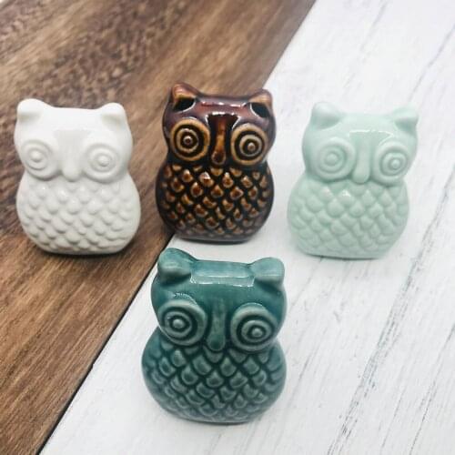 6x Ceramic Bear Knobs Drawer Knobs Colorful Knobs for Children Dresser Cabinet Knobs Blue Red Pink Kitchen Cupboard Handle Decor