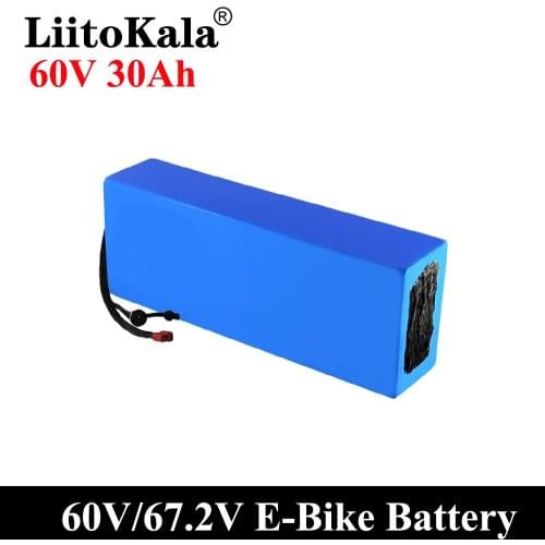 LiitoKala E-bike battery 60V 20ah 25ah 30ah 15ah 12ah li-ion battery pack bike conversion kit bafang BMS High power protection