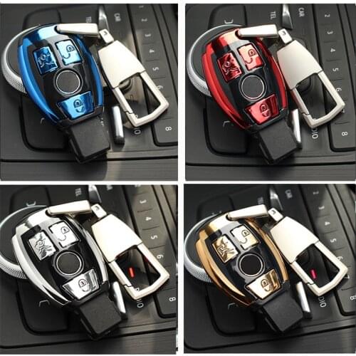 ABS Car Key Case Cover Protective Shell Holde For Mercedes Benz C Class W205 GLC GLA E C G M R Class 204 212 216 SLS SLK GLK CLK