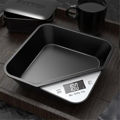 Digital Kitchen Scale Coffee Electronic Scale Weighing Scale Animal Food Scale Household Tray Scale Cat Dog Pet Scale 5KG/1g