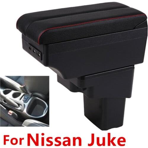 For Nissan Juke armrest box central Store content Storage box with USB interface products