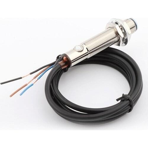 M12 diffuse reflection type Photoelectric Sensor / 10-30V Adjustable Distance Photoelectric Switch NPN / PNP