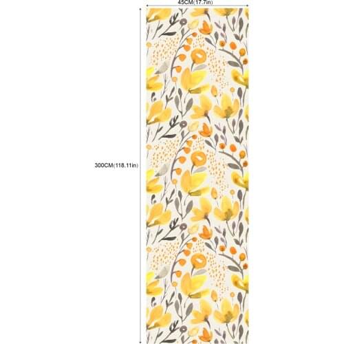 2020 Hot Sell Yellow Flower Self-Adhesive Wallpapers with Waterproof Wearproof Design for Room Decoration and Renovation