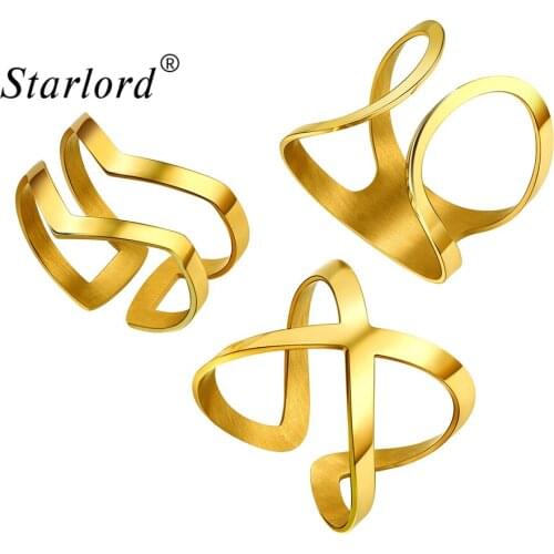Starlord Classic Geometric Knuckle Stackable Engagement Rings Sets For Women 3 Pcs In One Set 3PSR4609J
