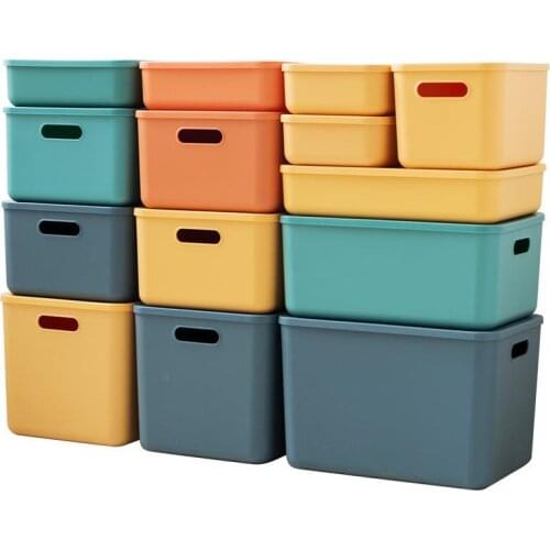 Snacks Snacks Bin Household Stackable Household With Storage Colorful Thickened Plastic Storage Box Bin Clothes Socks Storage