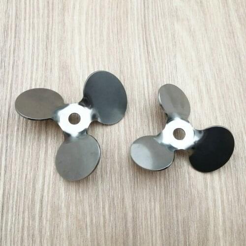 1pcs DIA 40/50/60/70/80/100/120mm 304 stainless steel Three-blade stirring paddle Laboratory 45 degree Angle stirring blade