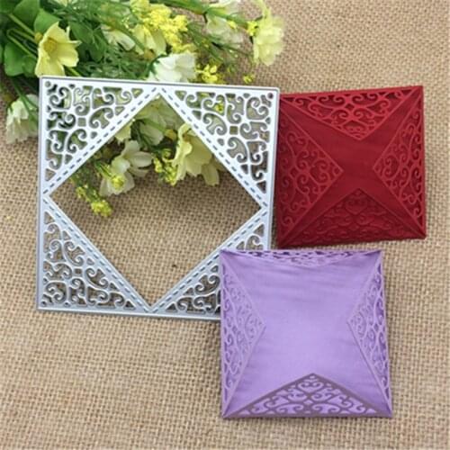 Metal cutting dies flower square Scrapbook card paper craft home decoration embossing stencil cutter