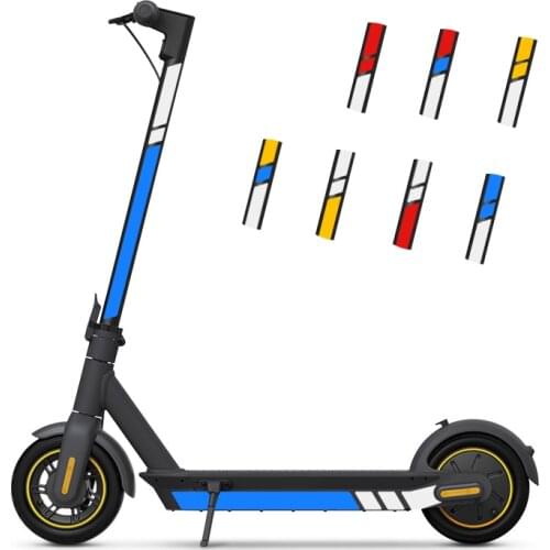 PVC Reflective Stickers Set Reflector For Xiaomi MaxG30 Ninebot Electric Scooter 1-8# Colors Night Safety Scooters Accessories
