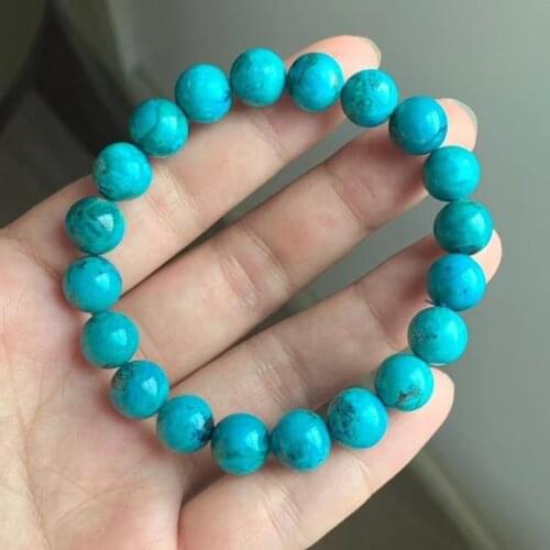 Natural Malachite Azurite Green Blue Bracelet Round Beads 10.2mm Woman Men Azurite Malachite Bracelet AAAAAA