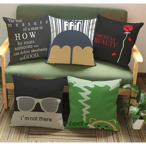 Personality classic movie poster Cushion Cover printing Pillow Case Sofa Home Decorative Throw Pillow Cover BZ-136