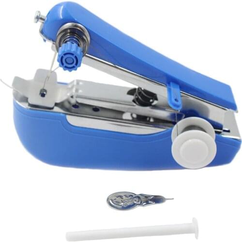 Manual Operation Portable Mini Sewing Machine Simple Sewing Tools Home Travel Small Embroidery Sewing Kit Random Color