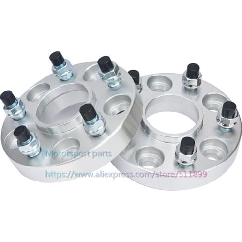 2pcs 30mm Tire Widened Flange PCD 5X114.3 CB 64.1mm Car Wheel Spacer For Honda Civic Jade CR-V Accord XR-V
