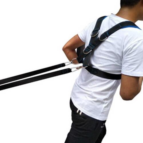 Speed Strength Training Sled Shoulder Harness Resistance Band Belt Sports Equipment Weight Bearing Accessory