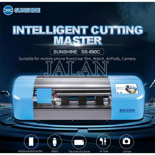 SUNSHINE SS-890C High quality accessories intelligent precision cutting machine for mobile phone lcd screen protect film cutting