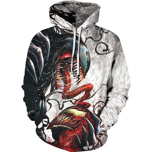 Colorful Ink 3D printing Hoodie Couple Pullover Sweatshirt Sportswear Loose Large Size Men Women Hoody Black White Tops Hoodies