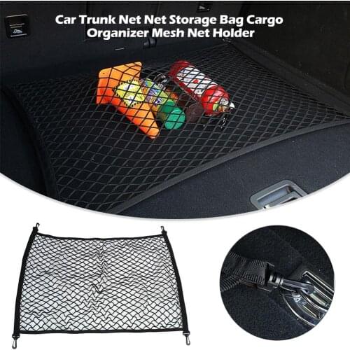 Universal Car Seat Back Storage Mesh Net Rear Cargo Trunk Storage Organizer Luggage Swing Mesh Nets Holder Car Accessories