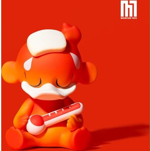 Duck Blind Box Toys Love Mood Duckling Figure Anime Action Random Surprise PVC Model Birthday Gift Decor 8 Pcs/Set