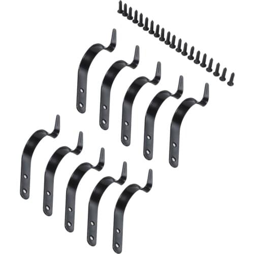 10Pcs Iron Wall String Light Hooks Furniture Wind Chimes Garden Hanging Basket Planter Lantern Bird Feeder Hanger Holder 56*10mm