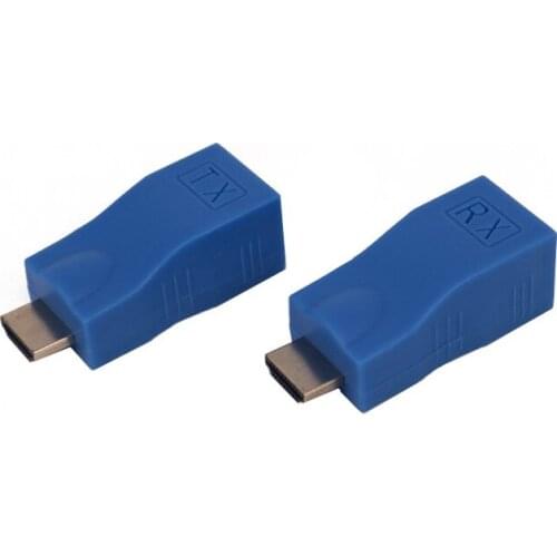 1pair 1080P Up To 30m HDMI-compatible Extender HDMI-compatible To RJ45 Extension LAN Network CAT5e / 6 UTP LAN Ethernet Cable