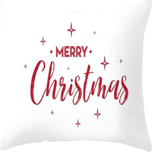 2020 Pillow Covers Christmas Pillowcase Supersoft Cotton Linen Home Decor Sofa Couch Bed Chair Bedroom Car Reindeer Cushion Case