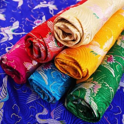 50*75cm Sewing Fabric Satin Silk Material Brocade Fabric For DIY Chinese Style Dress