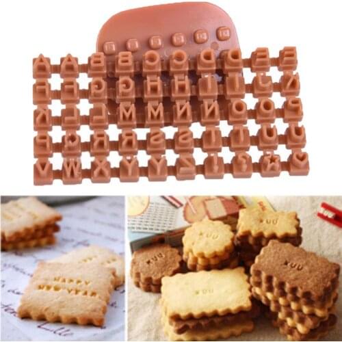 Alphabet Letter DIY Cookies Biscuits Cake Mold Cutter Embosser Home Baking Tool