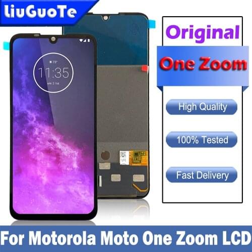 Amoled AAA Original Tested 6.39 inchs For Moto One Zoom XT2010 Xt12010-1 Lcd Screen Display Touch Glass Digitizer Assembly