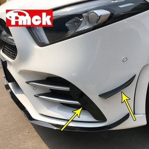 For Mercedes Benz A Class W177 V177 A180 A200 A220 A250 2019+ Car Front Bumper Fog Lamp Air Vent Cover Trim Stickers Accessories