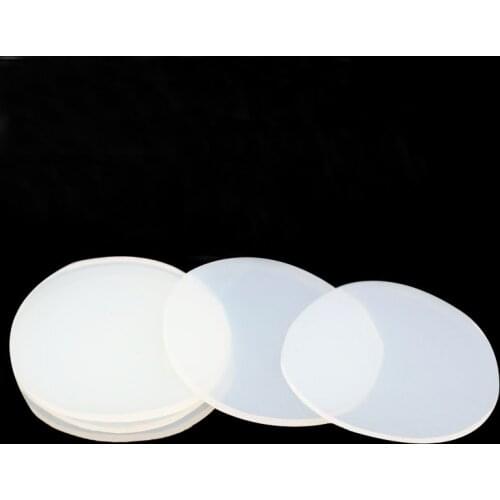 White Round Silicone Rubber Sheet Seal Gasket Diameter 90/100/110/120/130mm Thick 4/5/6mm