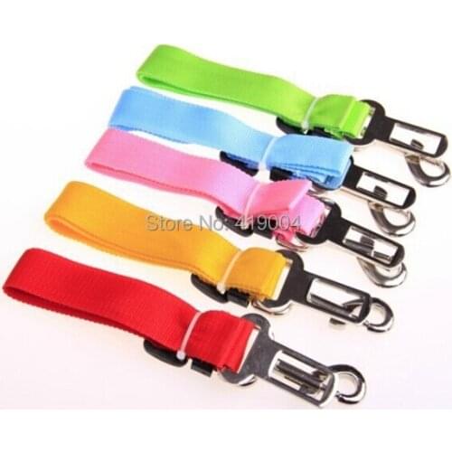 Fedex DHL Free Shipping 7 colors Pet Dog Car Clip Safety Seat Belt Size 2.5x70cm,100pcs/lot