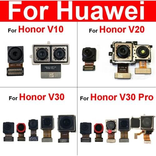 Front Rear Camera For Huawei Honor V20 PCT-L29 Small Facing & Main Back Camera Flex Cable For Honor View 20 Replacement Parts