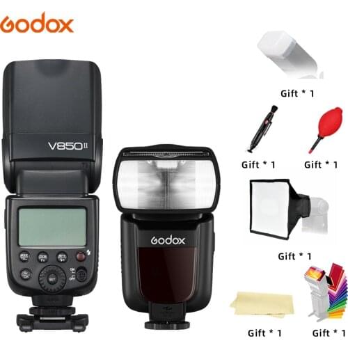 Godox V850II 2.4G GN60 Wireless X System Li-ion Battery Speedlite for Canon Nikon Sony Pentax Olympus + Free 15*20cm Softbox Kit