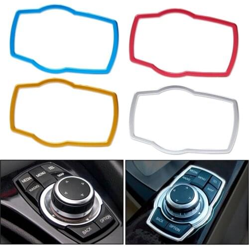 2021 Aluminum Alloy Car Interior Multimedia Button Cover Trim Fit for BMW 1 / 3 / 4 / 5 / 7 Series X1 X3 X4 X5 X6 2013 2014
