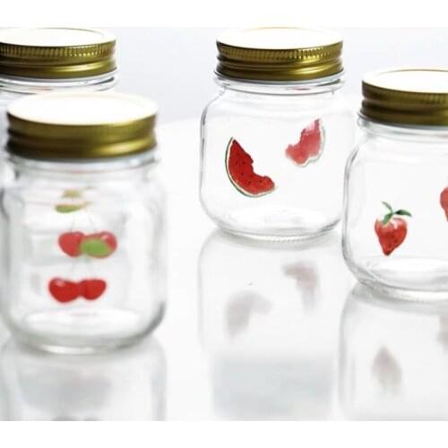 Small Tea Jar Glass Portable Eierdoos Vershoudbakjes Toothpick Flower Box Household Sealed Storage Household Mini Portable Fruit