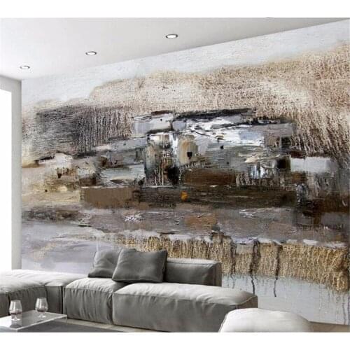 Beibehang Custom mural wallpaper any size fresh and elegant natural abstract oil painting background wall paper 3D decoration