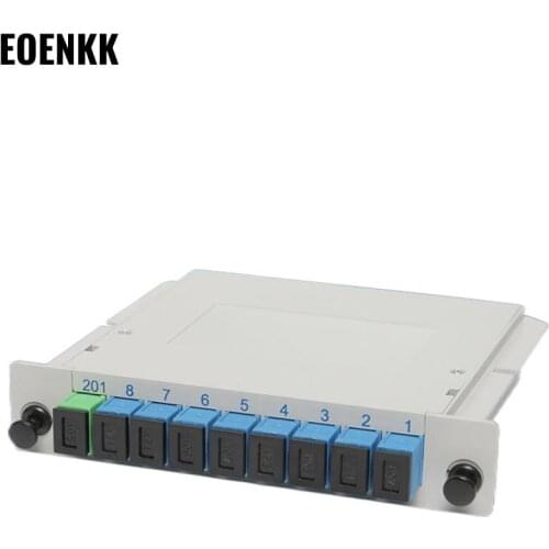 PLC Optical Splitter 1points1points2/4/6/8 Insert SC/UPC Splitter Telecom Splitting New Arrival New Wholesale Low Price