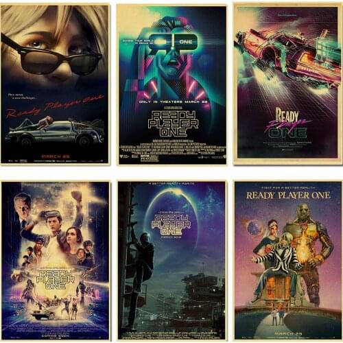 Ready Player One movie retro poster bar home decoration kraft paper decorative wall decoration