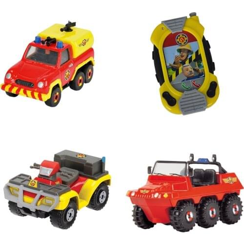 Fireman Sam 4 pcs Set Hydrus + Venüs + Mercury + Radio Fireman Sam Bundle Set
