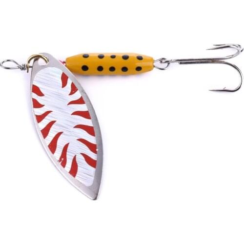 HENGJIA 1pcs Hot Spinnerbait Fishing Lures Hard Fishing Tackle 7CM-9.9G Metal Spoon Lure Isca Artificial Fishing Sequins