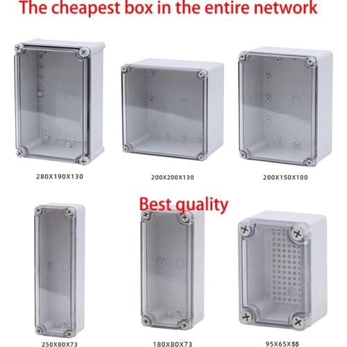 IP67 AG Series Transparent Cover Outdoor Waterproof DIY Electrical Junction Box ABS plastic Enclosure Case Distribution box