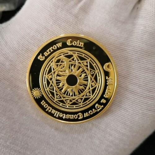 Drop Shipping New Commemorative Coin Tarot Divination Array Storage Collection Arts Gifts Souvenir Drop Shipping Support
