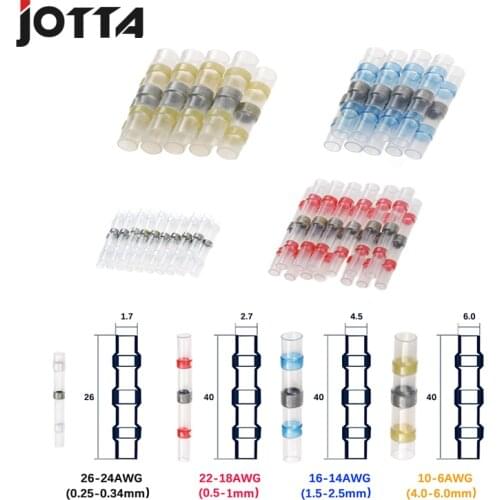 80 PCS Solder Seal Wire Connectors With Box Heat Shrink Solder Butt Connectors Automotive Marine Insulated