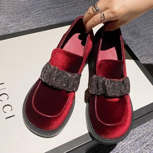Fashion Women Pumps Shoes HIgh Heels Round Toe Mary Janes Black Red Kid Suede Classics Solid Office & Career Autumn Women Shoes