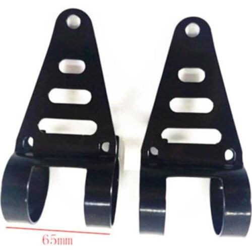 Universal Motorcycle Black 41-43mm Headlight Lamp Mount Bracket Fork Clamps Touring Cruiser For Yamaha Kawasaki Suzuki Honda