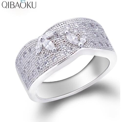 New Personality Ring Large Area Crystal Claws Design Rings for Women AAA Zircon Engagement Elegant Vintage Rings Jewelry