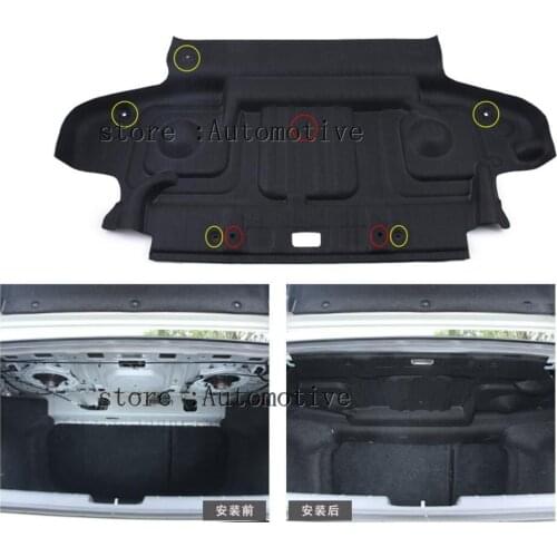 Trunk The trunk sound insulation cotton insulation For Honda Civic 2016 2017 2018 car-Styling Covers