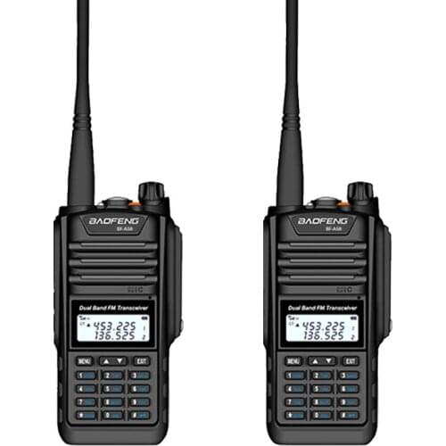 2 Pcs Walkie Talkie Baofeng BF-A58 Two Way Radio IP68 Waterproof Dual Band VHF UHF 128CH Handheld Ham CB Radio FM Transceiver
