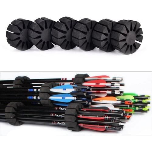 3PCS/6PCS EVA Foam Archery Arrow Holder Round Rack 12 Arrows Separator Quiver protection equipment Portable