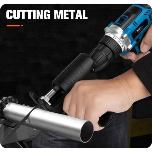 Reciprocating Saw Adapter Multifunction Electric Drill Modified Electric Saw Power Tool Wood Cutter Machine Attachment Adapter